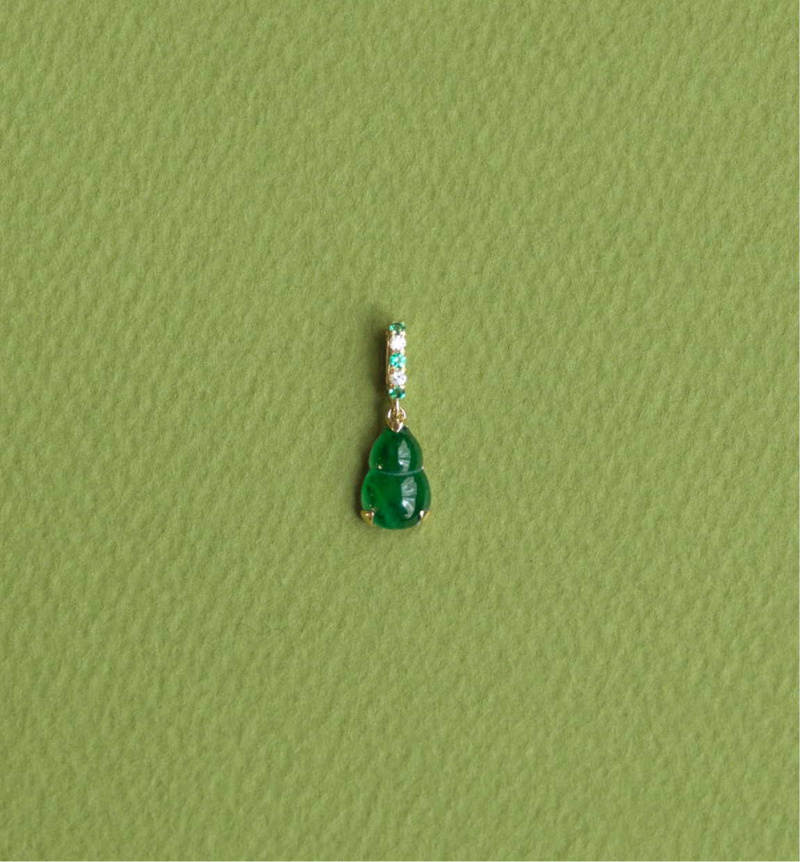 Imperial Jade Hulu Charm