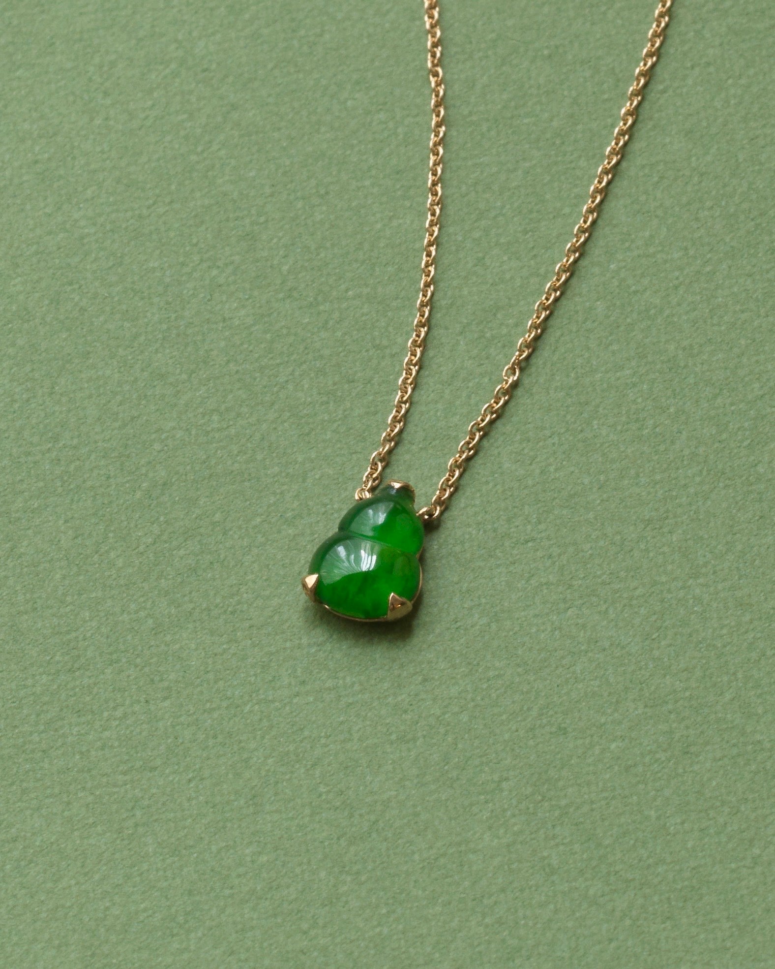 Imperial Jade Hulu Necklace