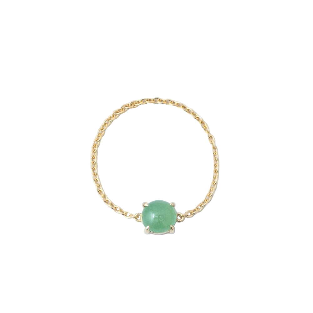 Apple Green Jade Chain Ring