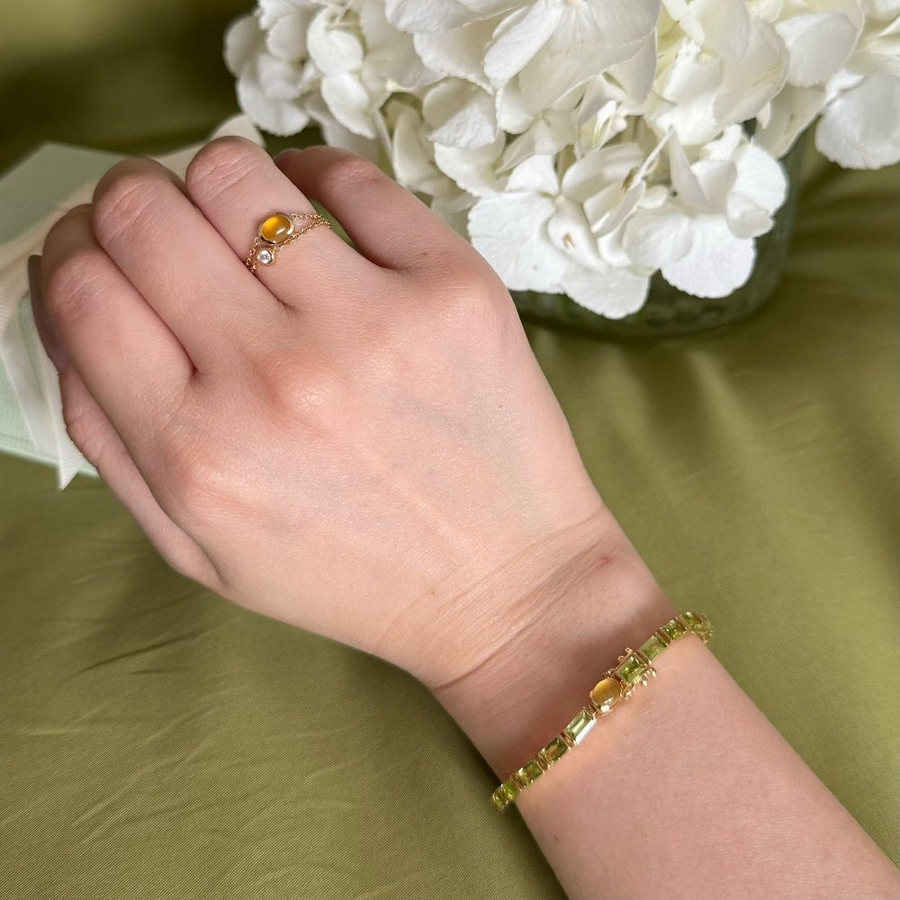 —Made To Order— Bamboo “竹” Tennis Bracelet