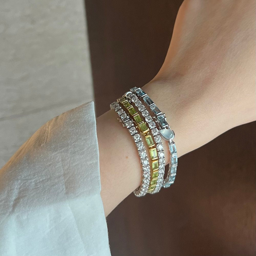 —Made To Order— Ice “冰” Tennis Bracelet